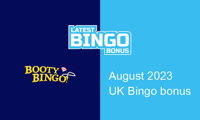 Latest Booty Bingo UK bingo bonus August 2023