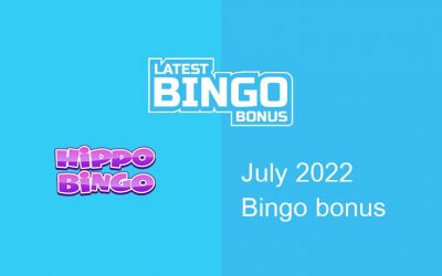 Latest Hippo Bingo Casino bingo bonus
