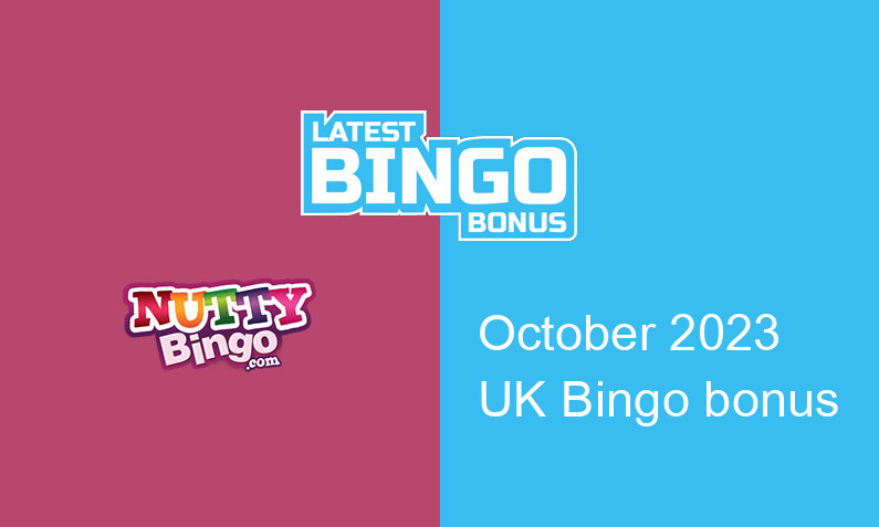 Latest Nutty Bingo Casino UK bingo bonus October 2023